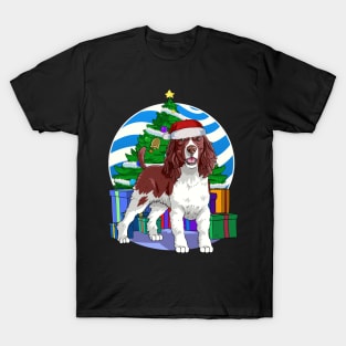 English Springer Spaniel Cute Santa Christmas Gift T-Shirt